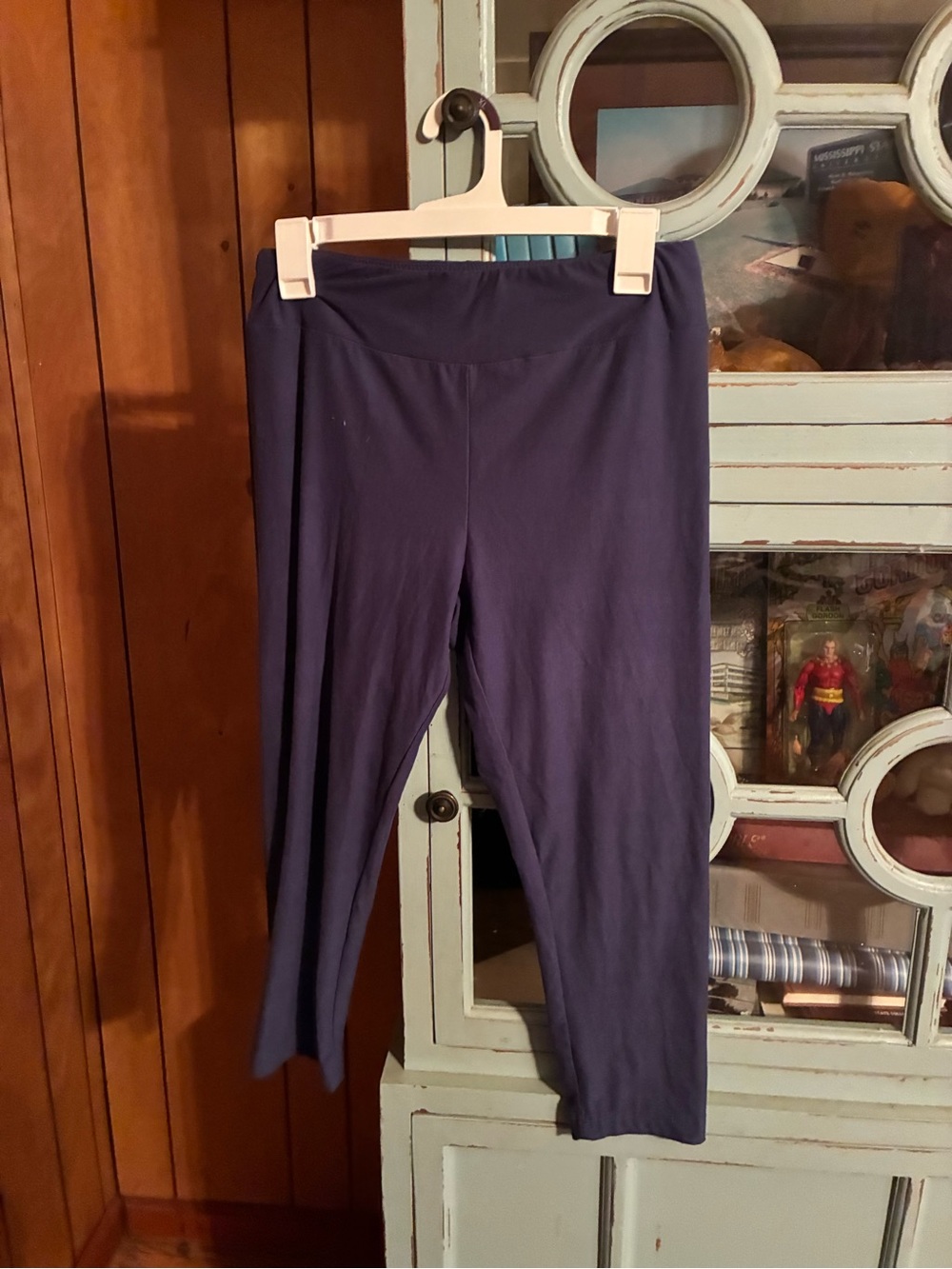 Women's Navy Stretch Pull-On Pants Size M 8 10 B18